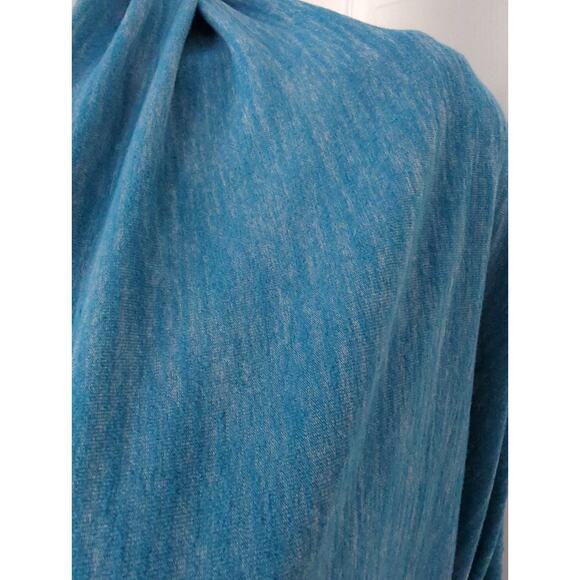 Lululemon Vinyasa Scarf Rulu Heathered Teal Button Snap Wrap One Size Stretch - Picture 12 of 12
